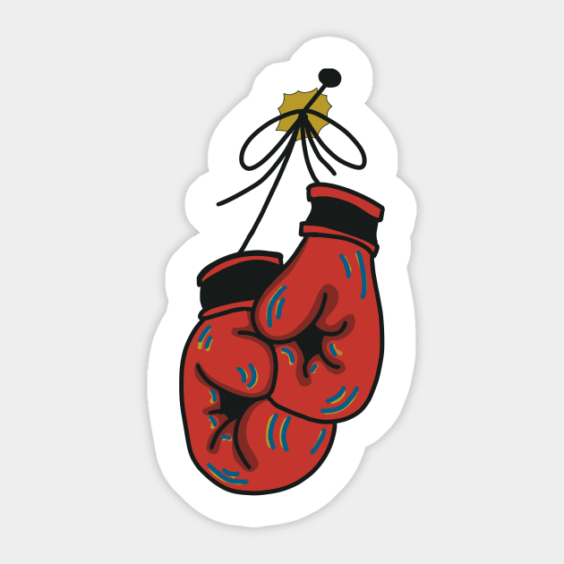 The boxer Sticker by Autistique